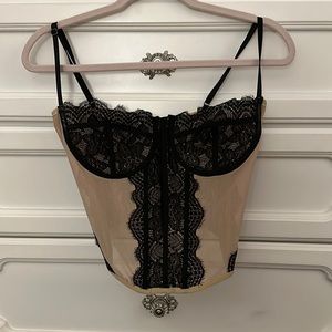 Corset going out top!